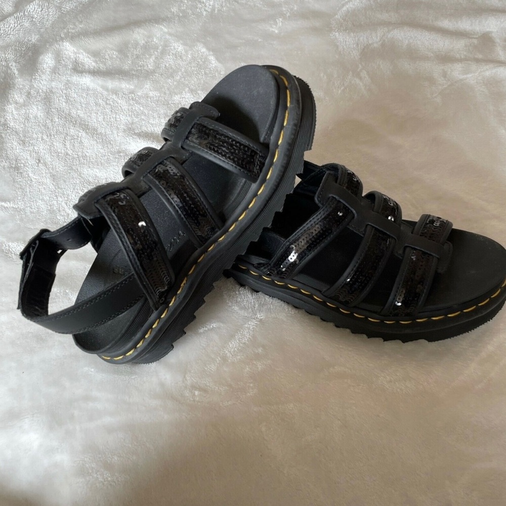 Dr. Marten Black Yelena Sequin